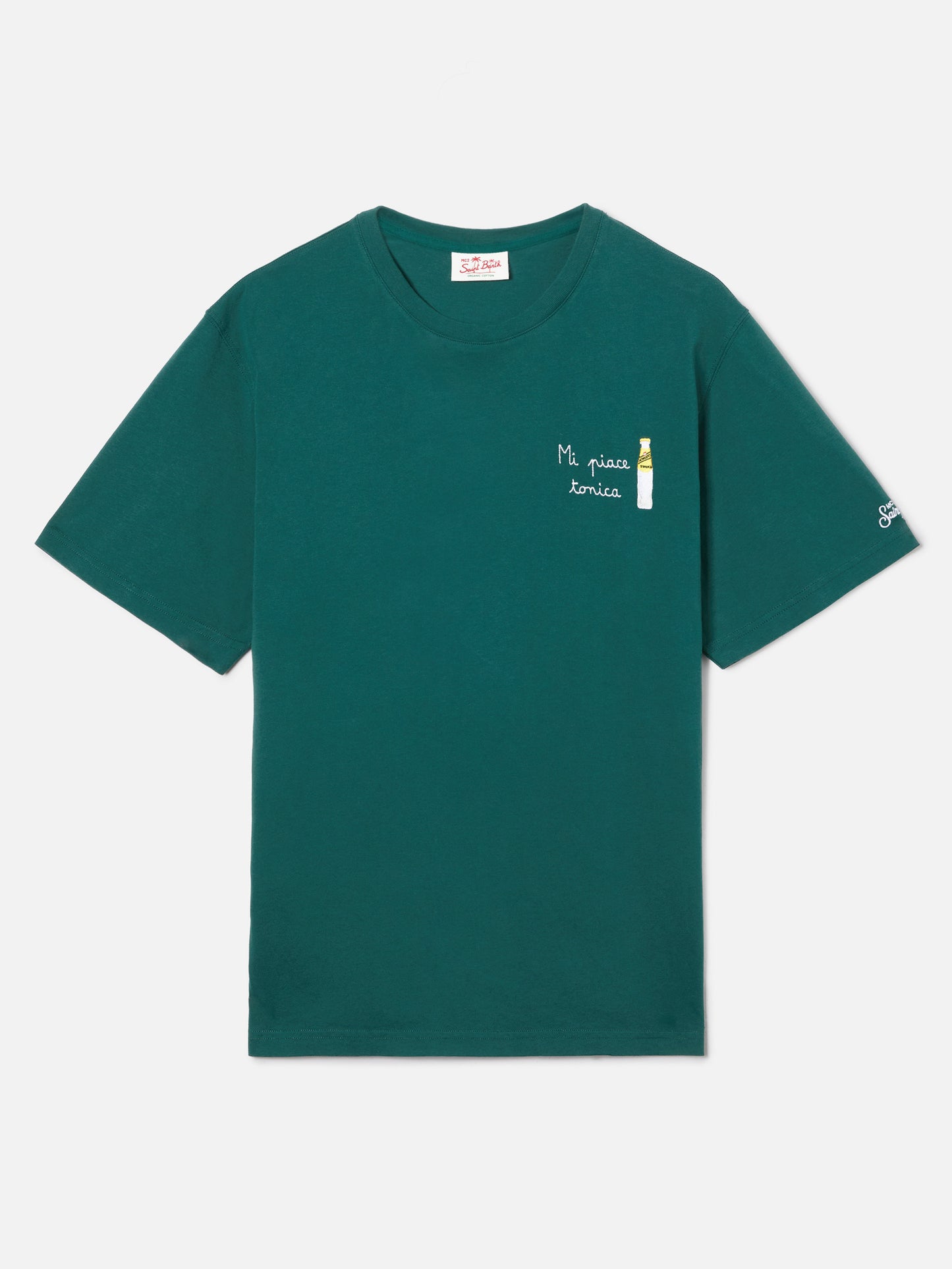 Camiseta Portofino verde con bordado Mi Piace Tonica | Edición Especial 