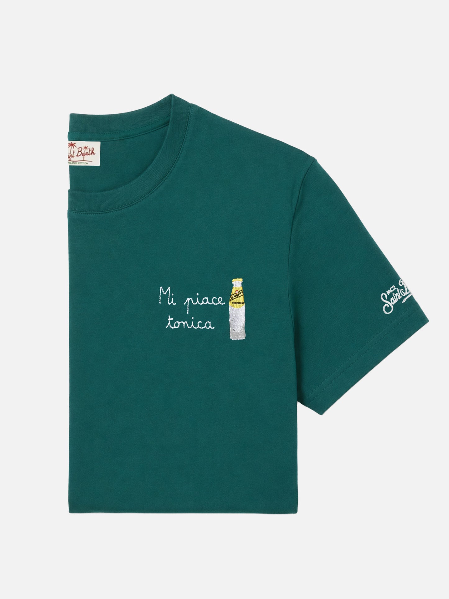 Camiseta Portofino verde con bordado Mi Piace Tonica | Edición Especial 