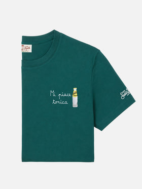 Camiseta Portofino verde con bordado Mi Piace Tonica | Edición Especial 