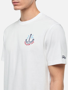 Classic fit cotton jersey t-shirt Portofino with Ancora tu embroidery | INSULTI LUMINOSI SPECIAL EDITION - MC2 Saint Barth