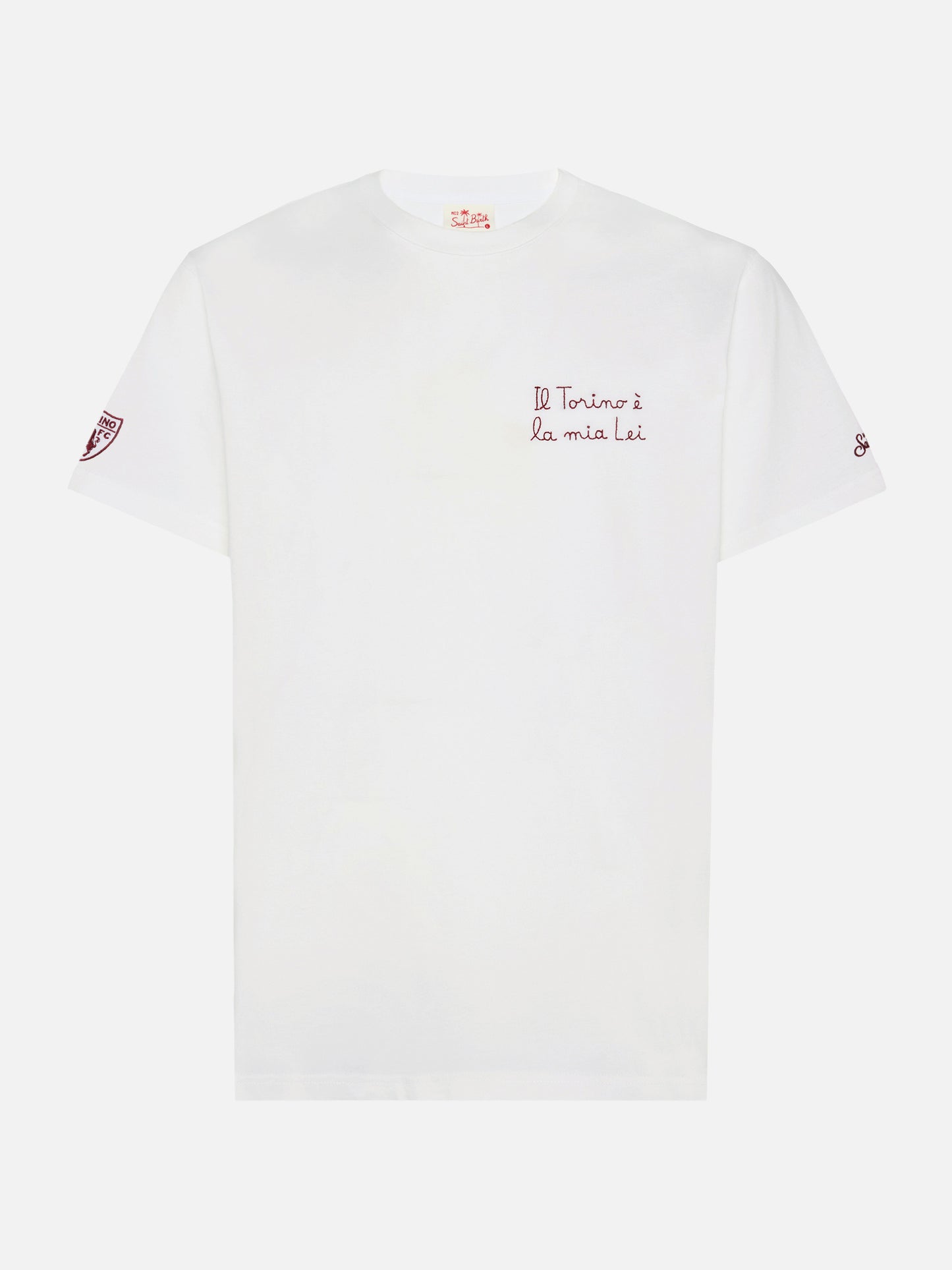 Klassisch geschnittenes T-Shirt „Portofino“ aus Baumwolljersey mit „Il Torino è la mia Lei“-Stickerei | TURIN FC SONDERAUSGABE