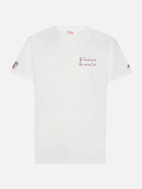 Klassisch geschnittenes T-Shirt „Portofino“ aus Baumwolljersey mit „Il Torino è la mia Lei“-Stickerei | TURIN FC SONDERAUSGABE