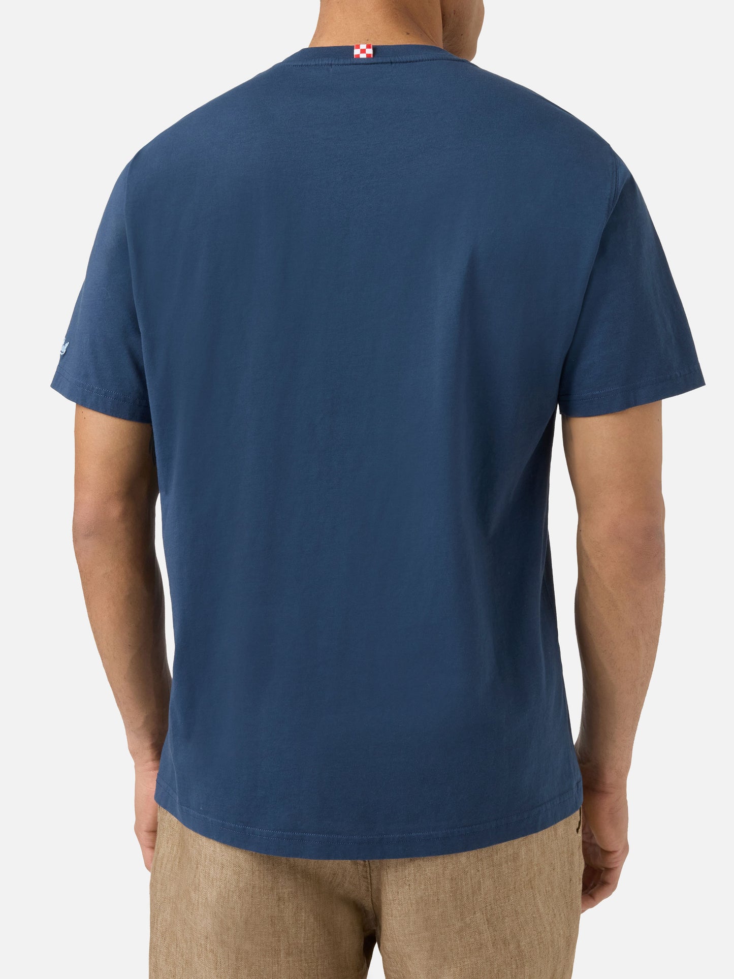 T-shirt Portofino bleu avec broderie Tequila Social Club 