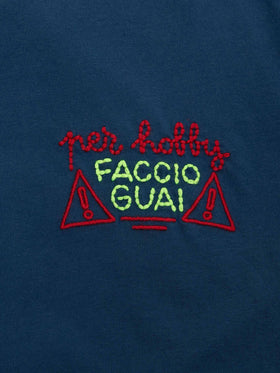 Boy cotton jersey t-shirt Portofino Jr with Per hobby faccio guai embroidery | INSULTI LUMINOSI SPECIAL EDITION - MC2 Saint Barth