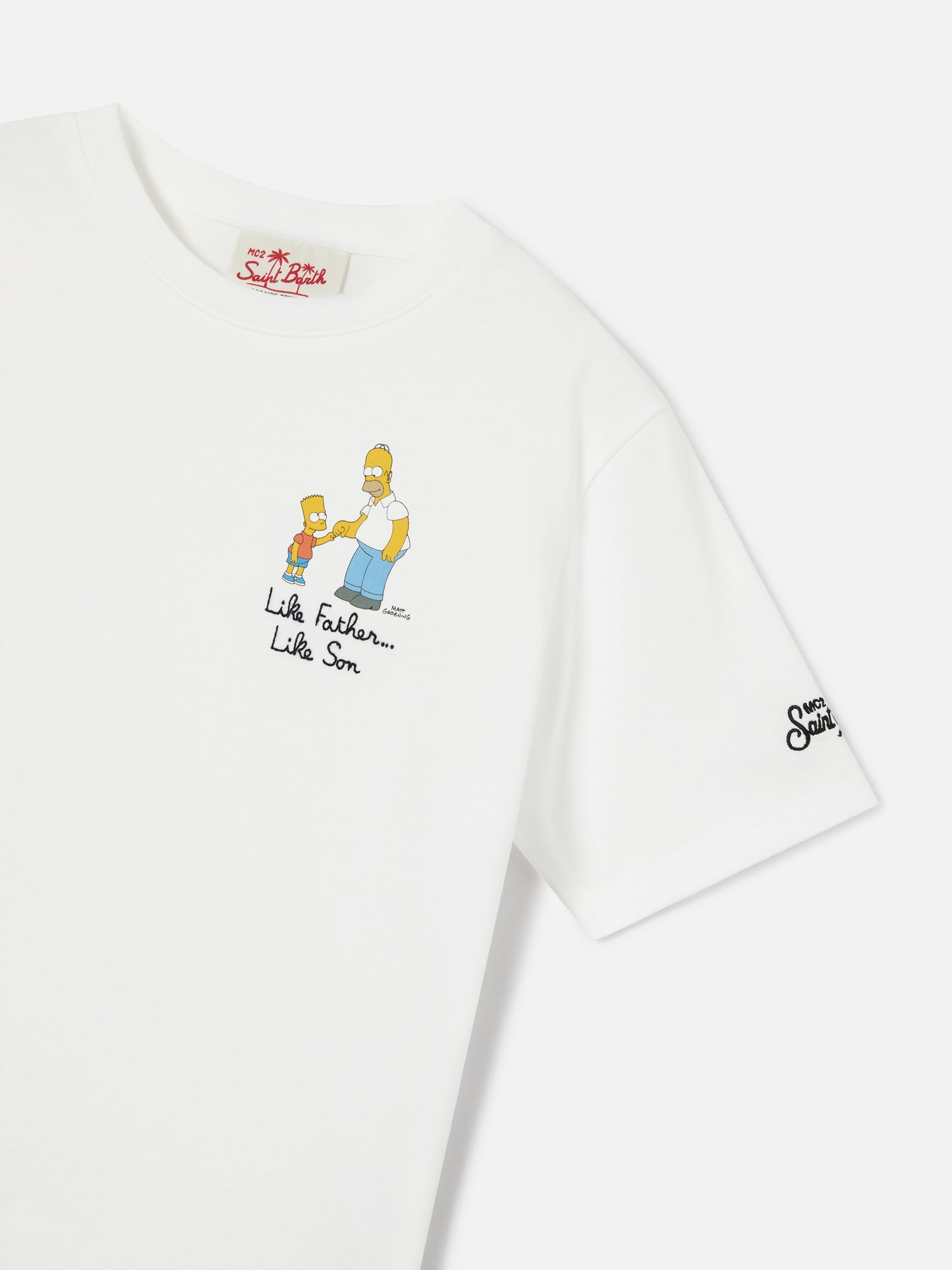 T-shirt Portofino Jr con ricamo Like Father Like Son | Special Edition