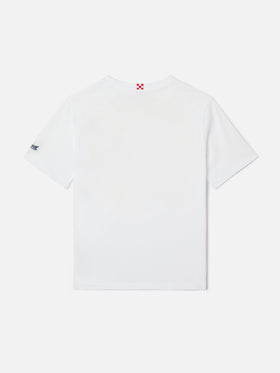 Portofino Jr t-shirt with Lasciatemi Crescere In Pace! embroidery
