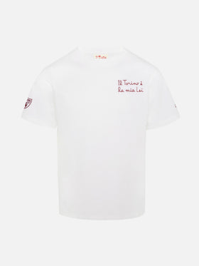 Jungen-T-Shirt aus Baumwolljersey „Portofino Jr“ mit „Il Torino è la mia Lei“-Stickerei | TURIN FC SONDERAUSGABE