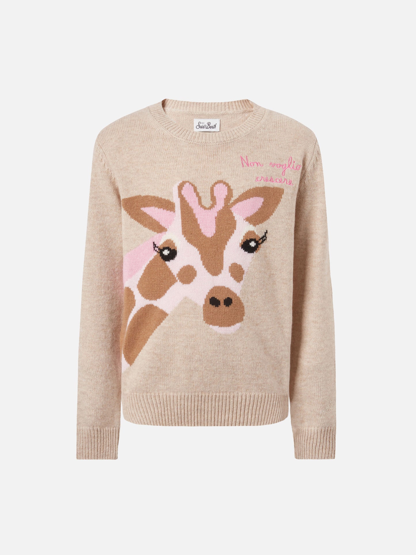 Prinzessinnenpullover aus Kaschmirmischung mit Non-voglio-Crescere-Stickerei