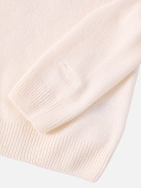 Princess cashmere-blend crewneck with Vacanze di Natale lurex jacquard | VACANZE DI NATALE SPECIAL EDITION