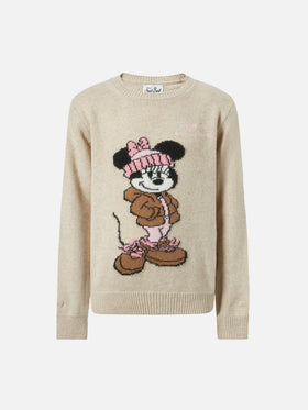 Prinzessinnen-Pullover aus Kaschmir-Mischgewebe mit Minnie-Motiv | DISNEY SONDEREDITION
