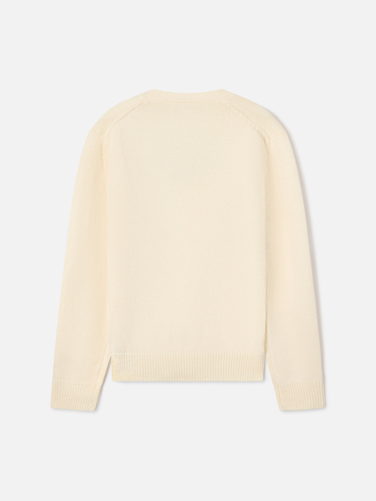 Jersey de punto con cuello redondo Cream Princess con lentejuelas Diva 