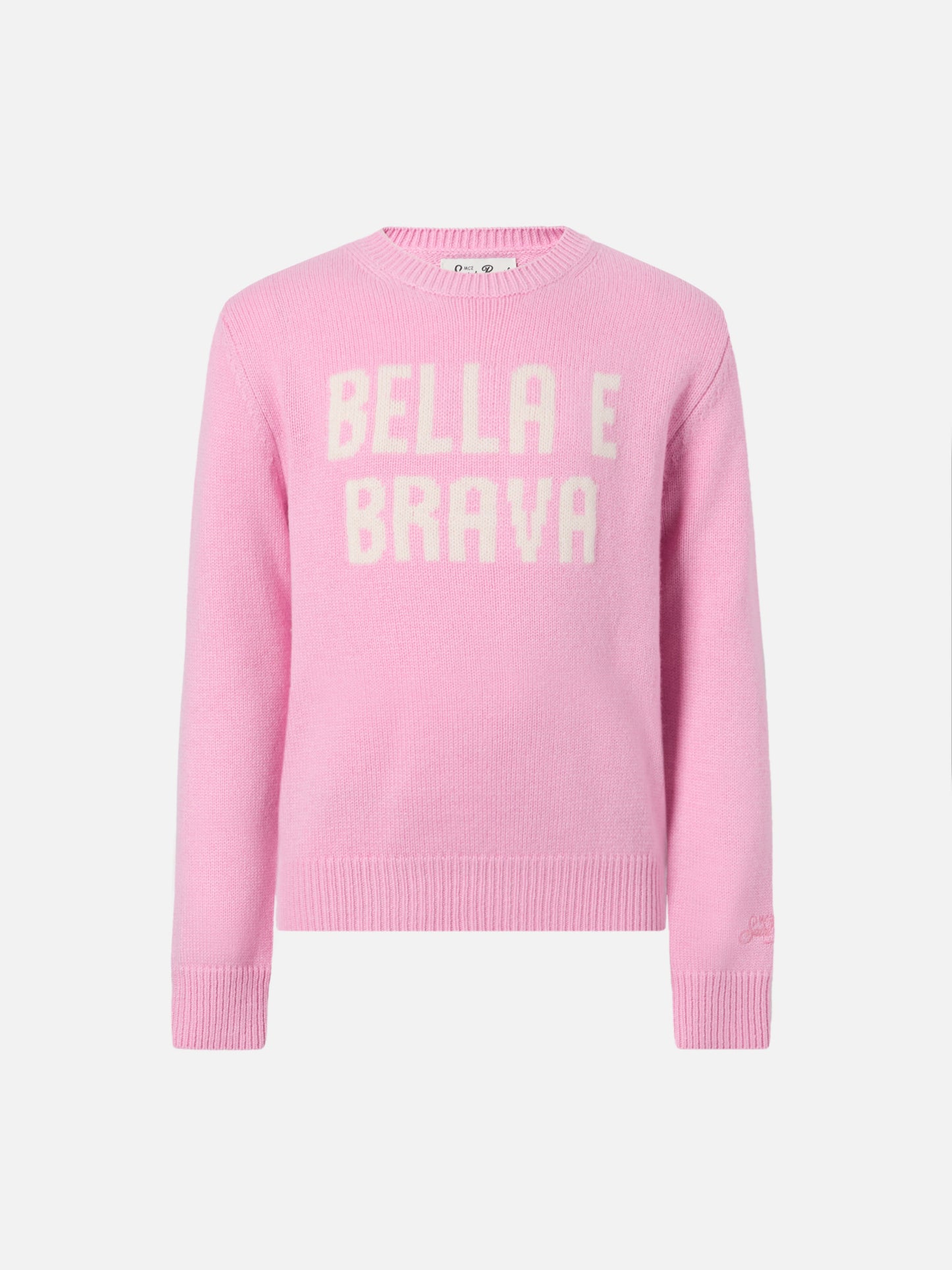 Girocollo Princess in misto cashmere con jacquard Bella e Brava