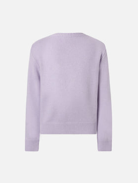 Sweater Princess aus Kaschmirmischung mit Bella e Monella Jacquard