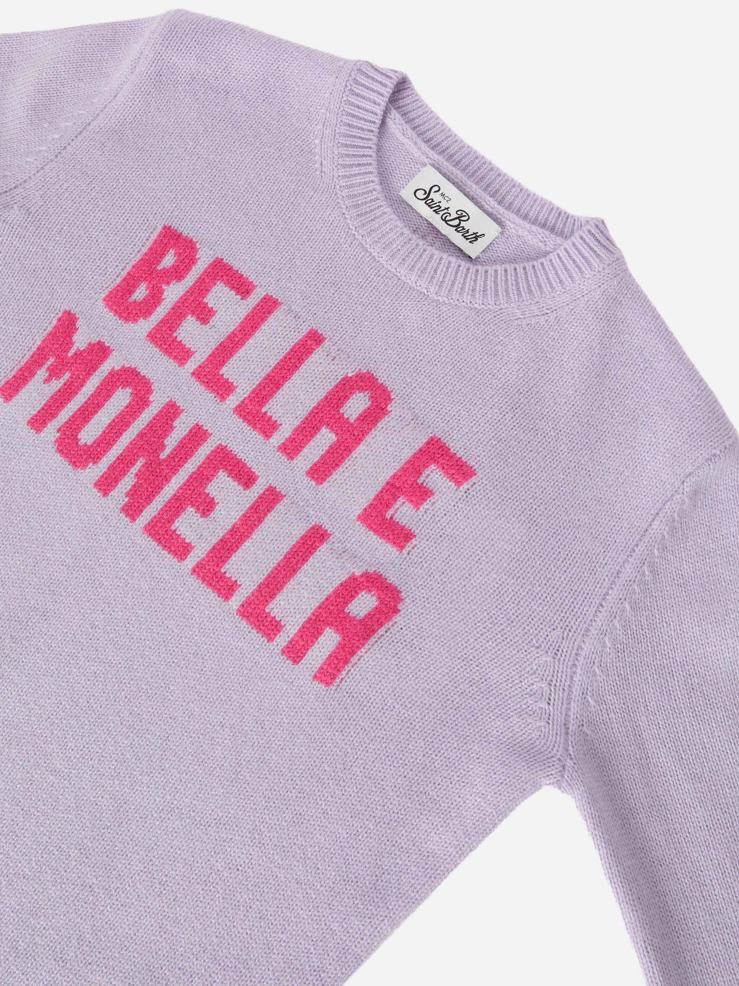 Sweater Princess aus Kaschmirmischung mit Bella e Monella Jacquard