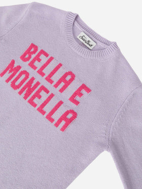 Sweater Princess aus Kaschmirmischung mit Bella e Monella Jacquard
