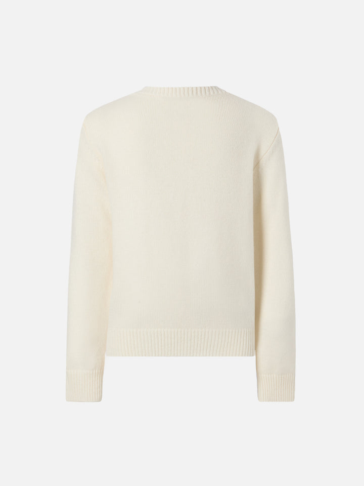 Sweater Princess aus Kaschmirmischung mit Piccola Peste Jacquard