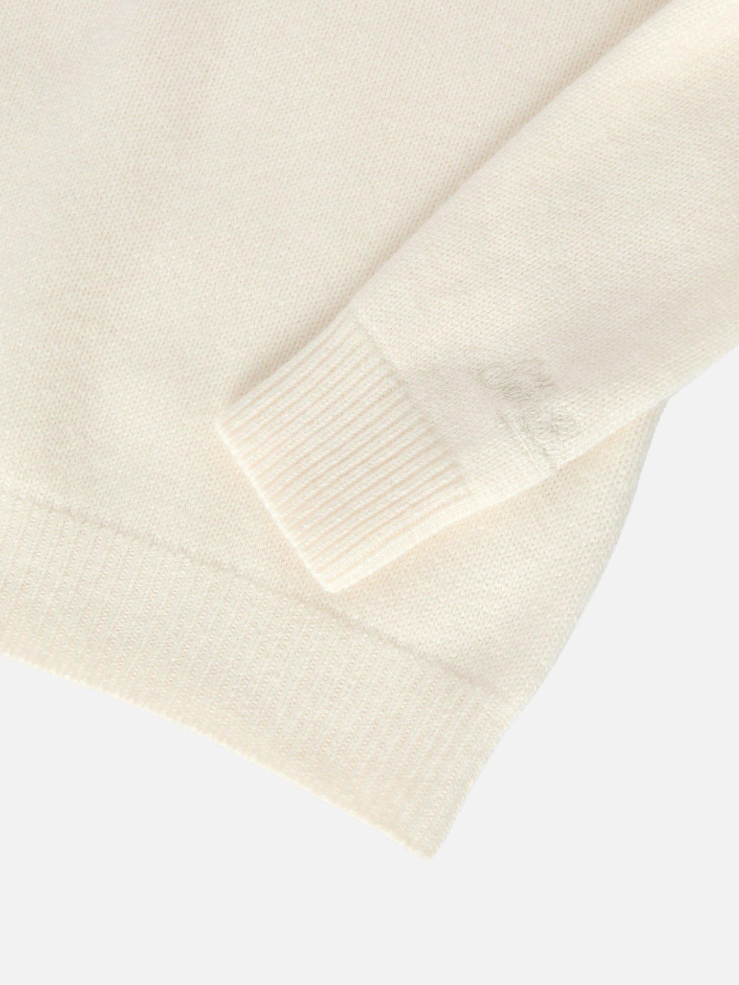 Jersey Princess de cuello redondo en mezcla de cachemira con jacquard Piccola Peste 
