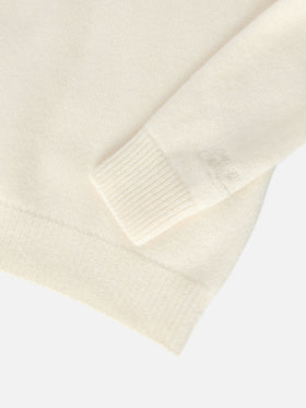 Jersey Princess de cuello redondo en mezcla de cachemira con jacquard Piccola Peste 