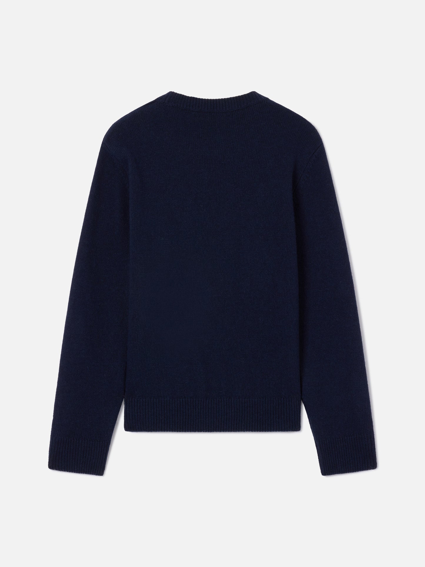 Jersey de punto con cuello redondo Princess en azul marino blue con bordado Zero Sbatti 