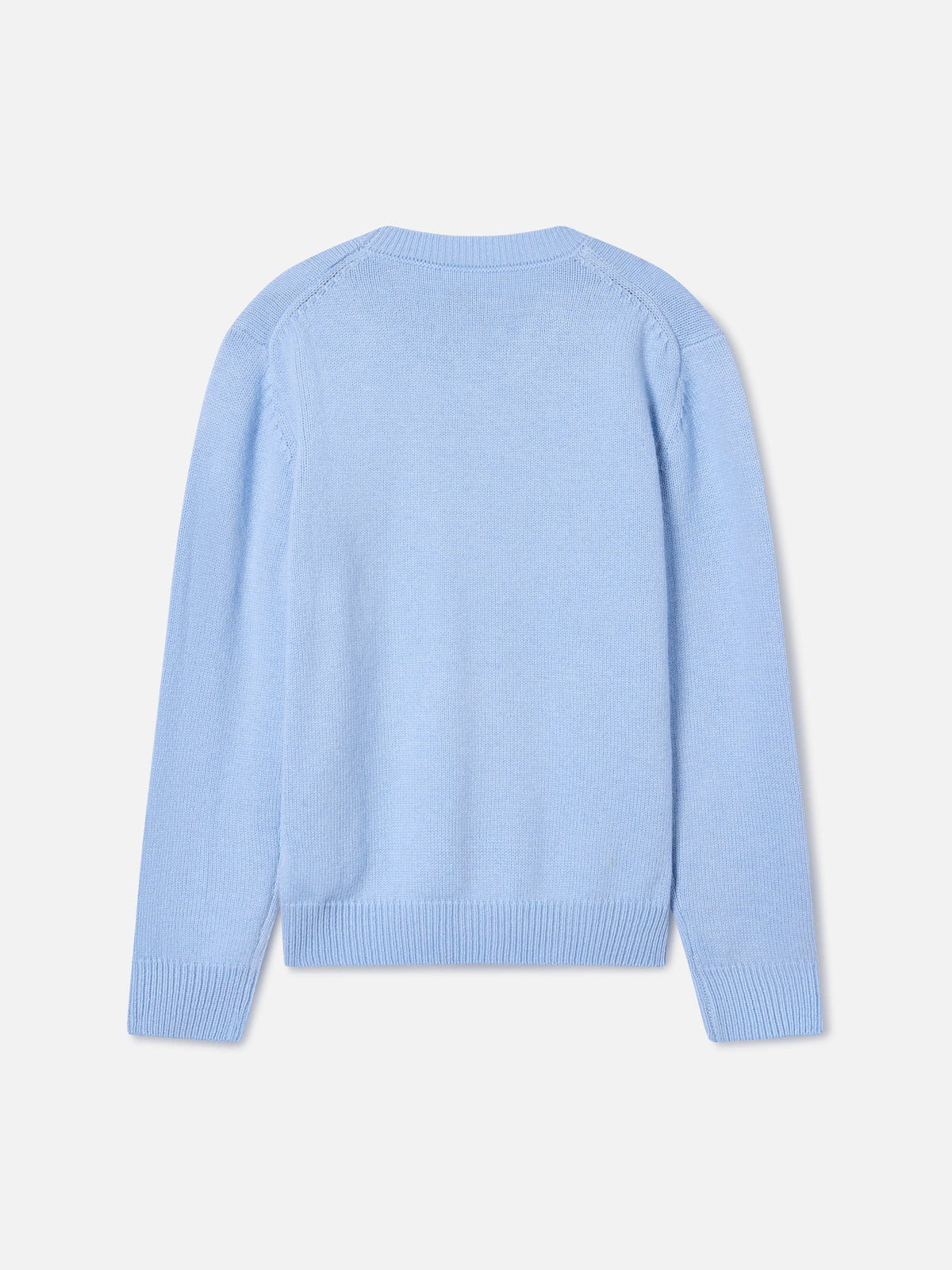 Jersey de punto con cuello redondo Light blue Princess con intarsia de lurex Bella E Monella 