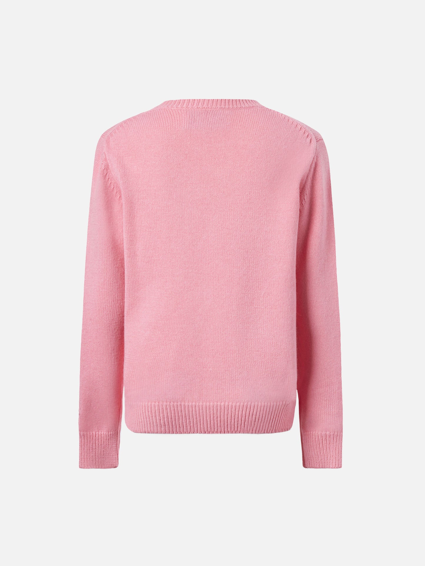 Pull Princess en mélange de cachemire avec jacquard Santa's little helper 