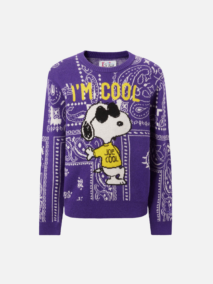 Princess crewneck with bandana and Snoopy jacquard | SNOOPY PEANUTS SPECIAL EDITION