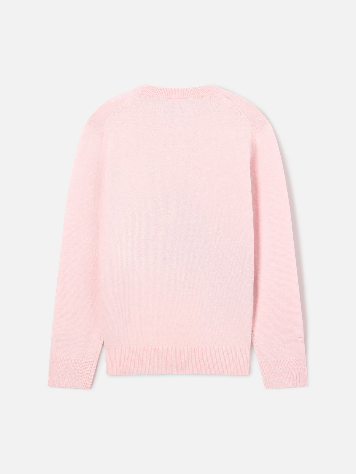 Rosa Princess Rundhals-Strickpullover mit St. Moritz Minnie und Mickey Mouse Intarsienmotiv | Special edition 