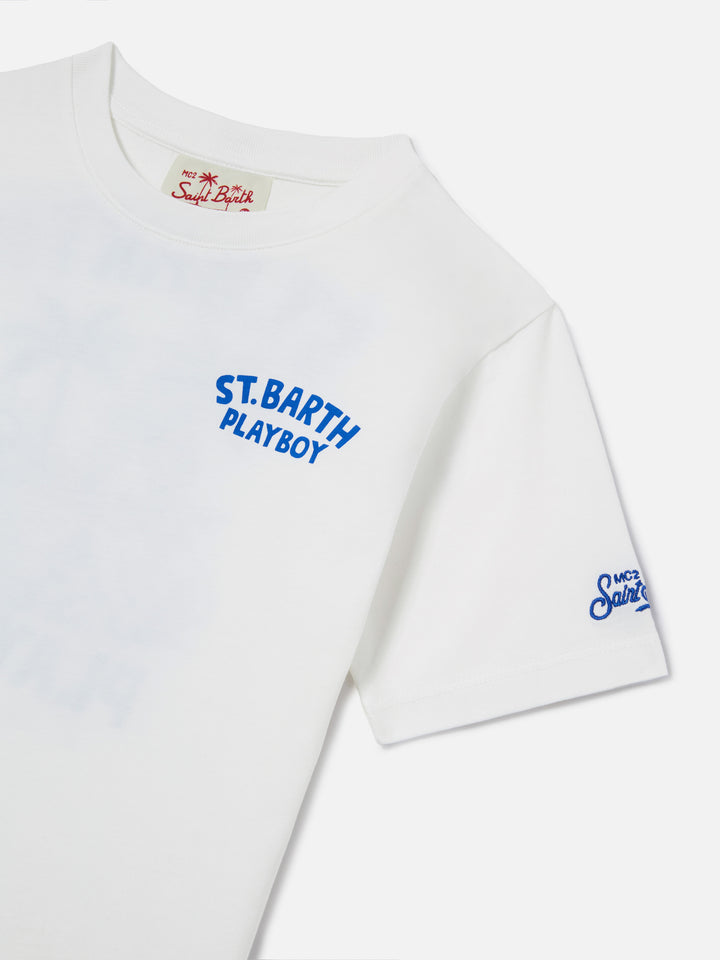 T-shirt Portland Jr con maxi stampa Playboy sul retro