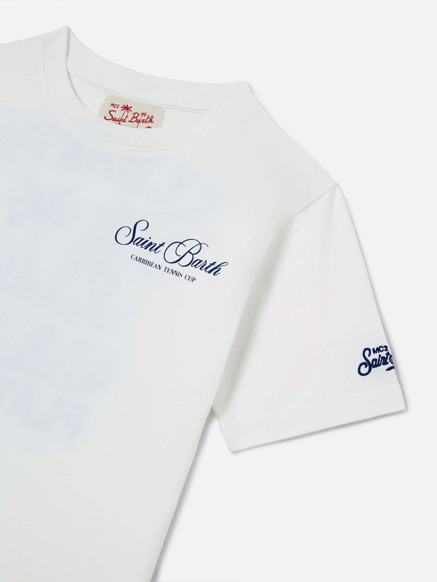 Camiseta White Portland Jr con estampado Caribbean Tennis Cup 