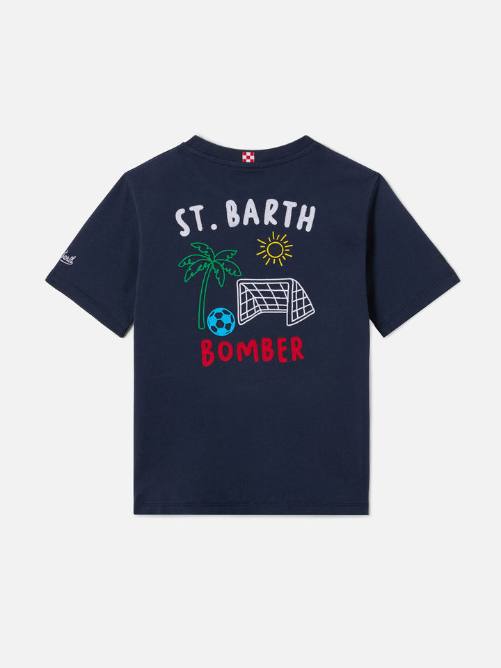 Portland Jr t-shirt with Bomber embroidery
