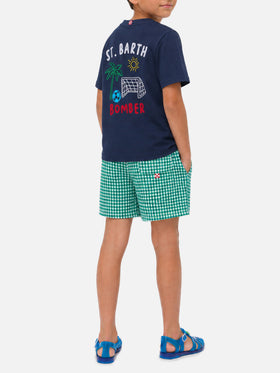 Portland Jr T-Shirt mit Bomber-Stickerei 