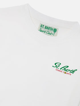 T-shirt Portland Jr avec maxi imprimé Tennis Courts | Édition spéciale 