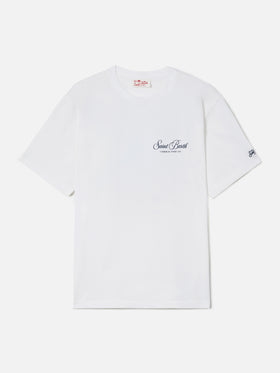 Weißes Portland T-Shirt mit Caribbean Tennis Cup Print 