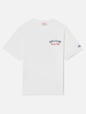 Camiseta White Portland con bordado Bollicine Beach Club 