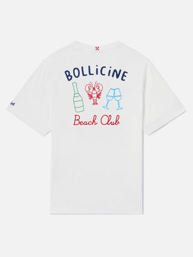 Camiseta White Portland con bordado Bollicine Beach Club 