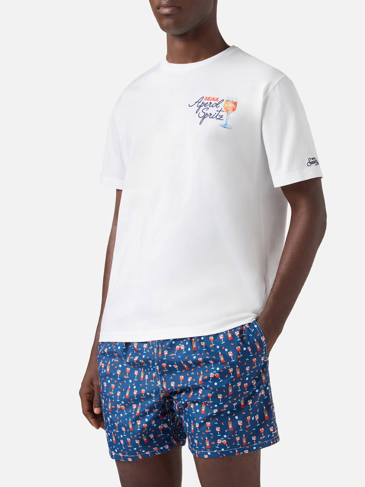 T-shirt Portland blanc avec imprimé Aperol Spritz | Édition spéciale 