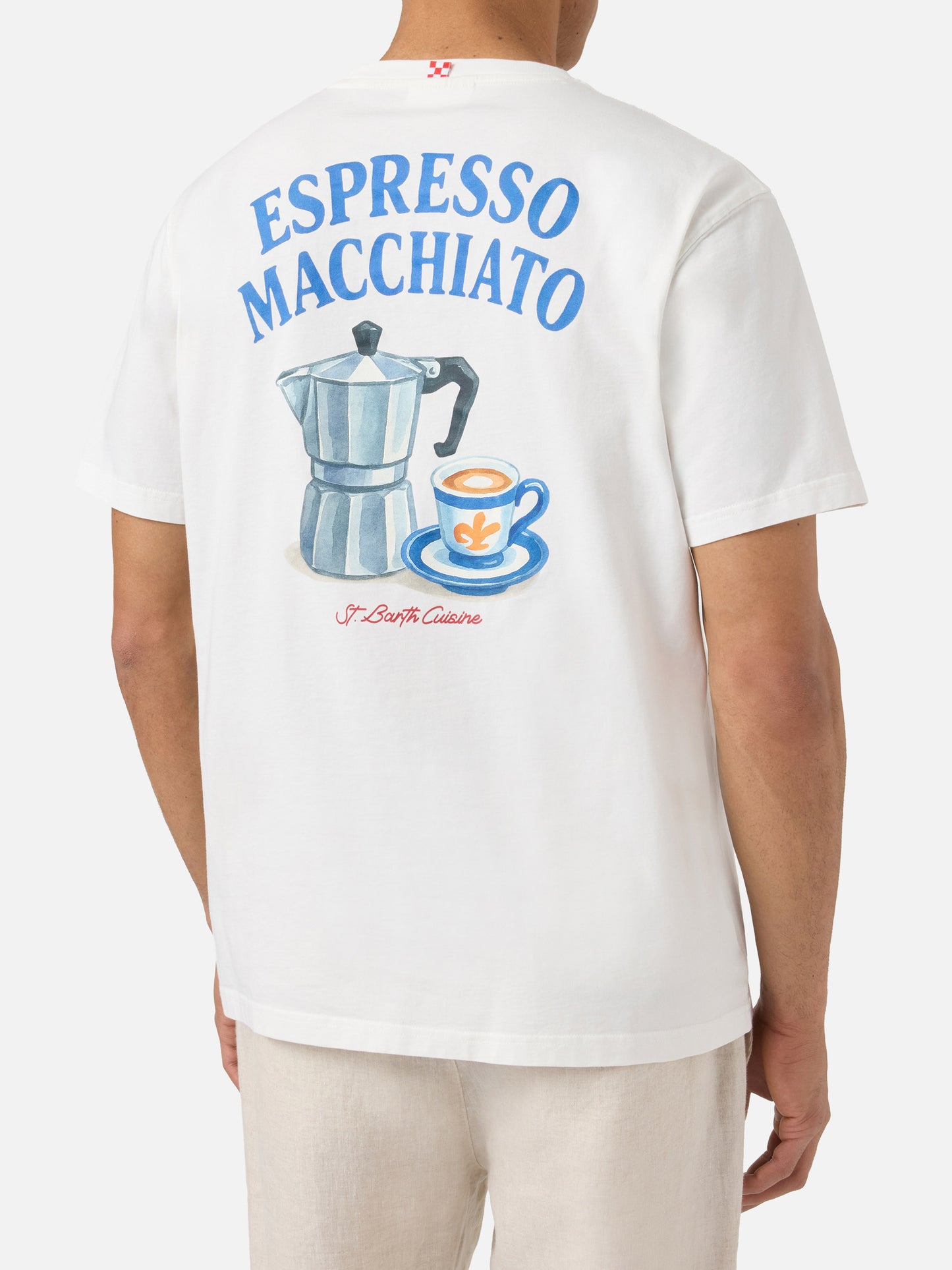 Camiseta Portland color crema con estampado Espresso Macchiato 