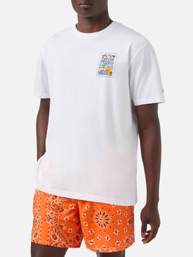 T-shirt Portland bianca con illustrazione Spritzo d’Amore