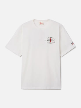 Cream Portland t-shirt with Cigarette Racing print | Special Edition