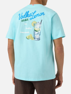 T-shirt Portland vert aqua avec illustration Vodka Lemon Drink 