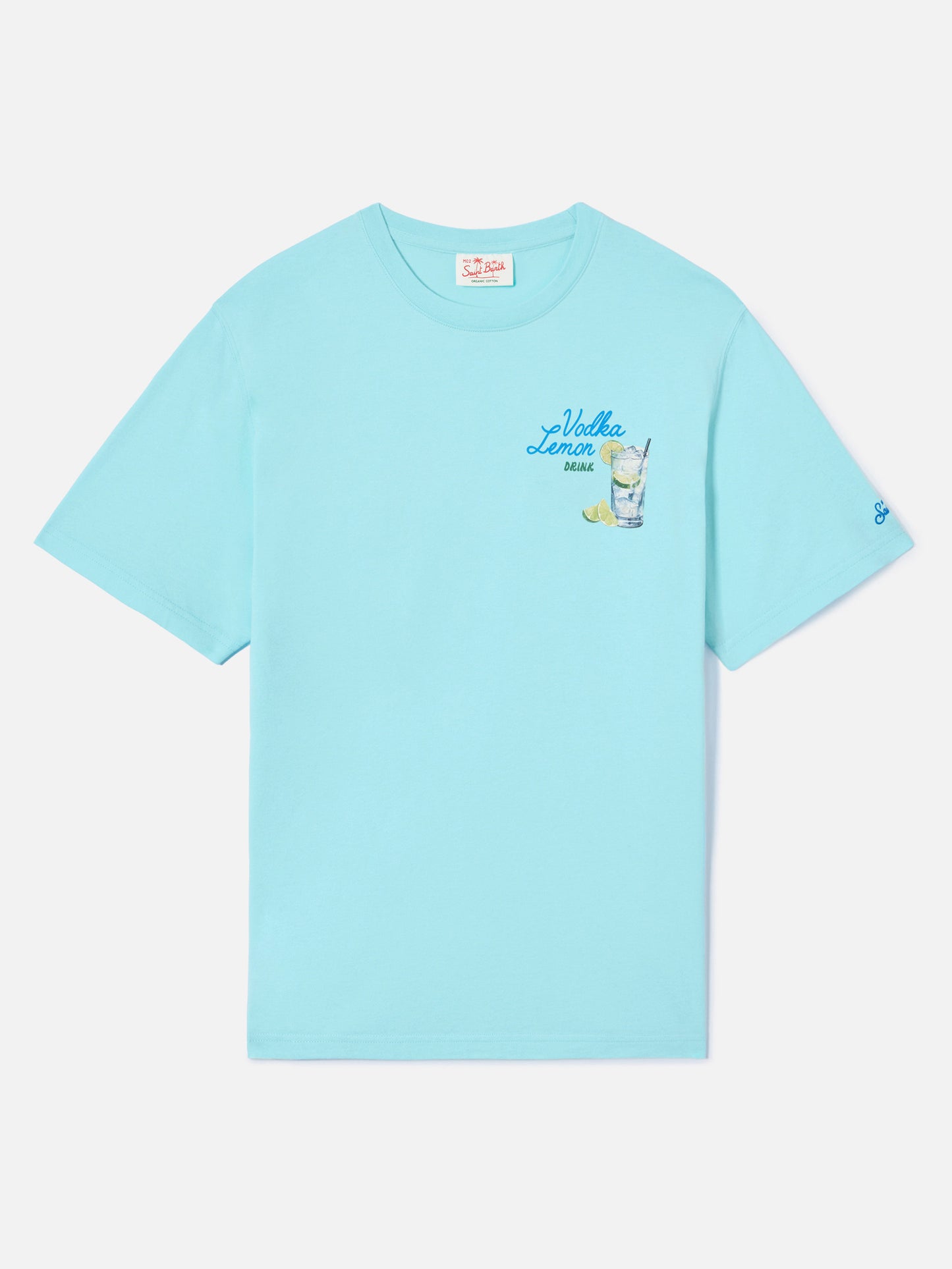 T-shirt Portland vert aqua avec illustration Vodka Lemon Drink 