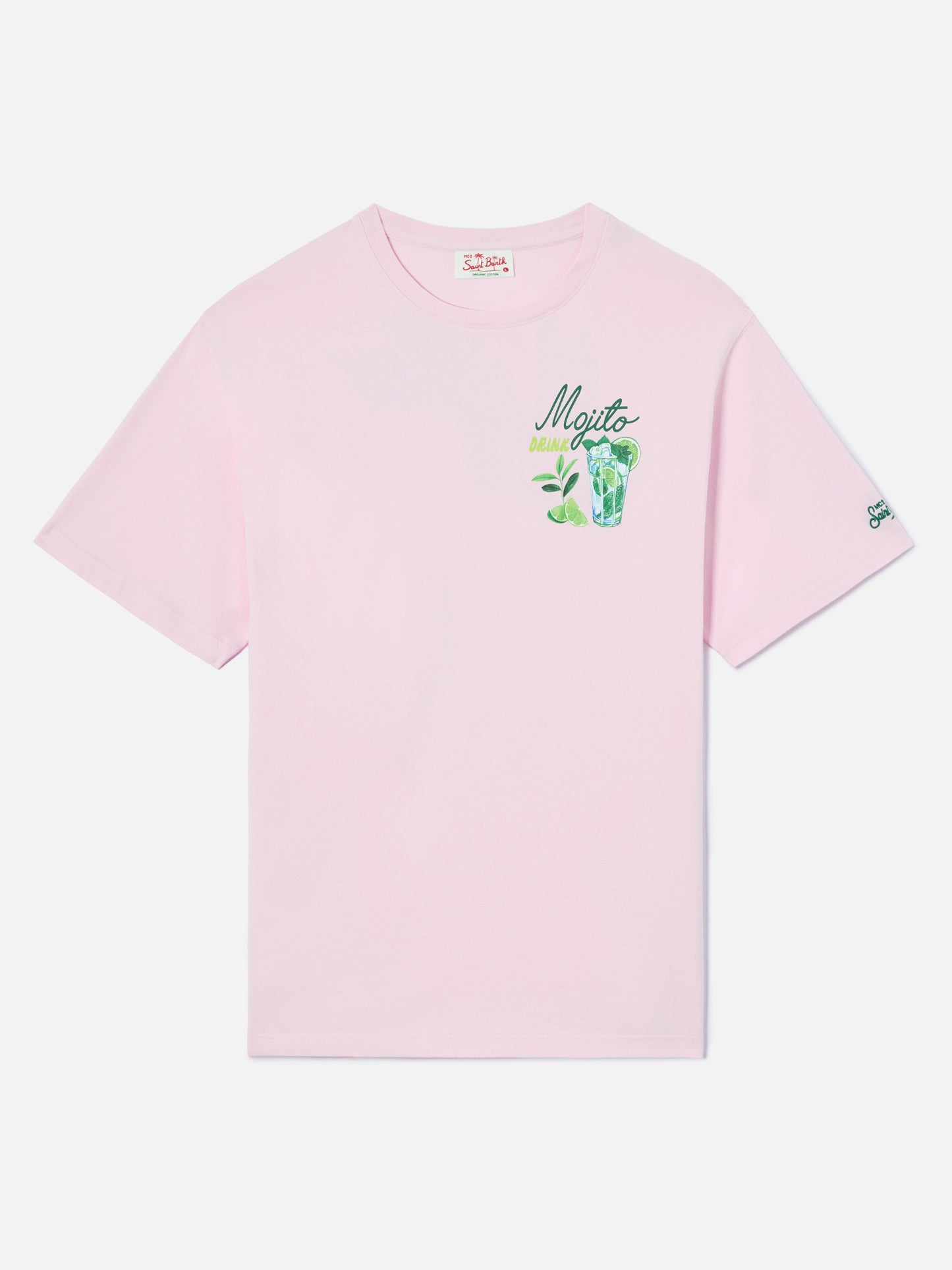 T-shirt Portland rose avec illustration Mojito Drink 