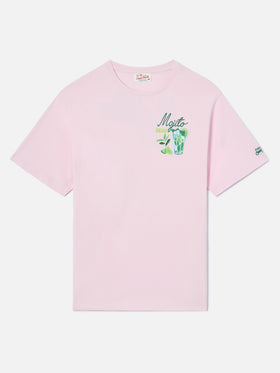 T-shirt Portland rose avec illustration Mojito Drink 