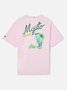 T-shirt Portland rose avec illustration Mojito Drink 