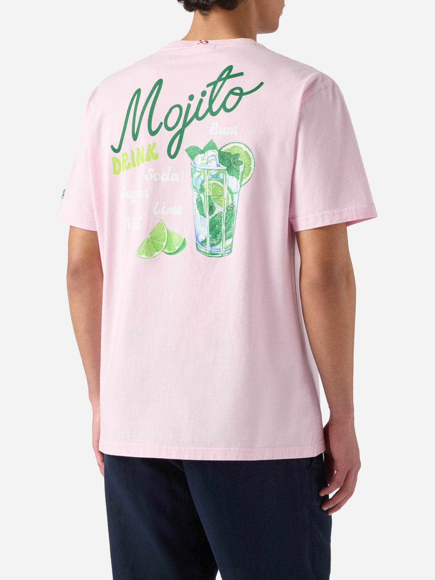 T-shirt Portland rose avec illustration Mojito Drink 