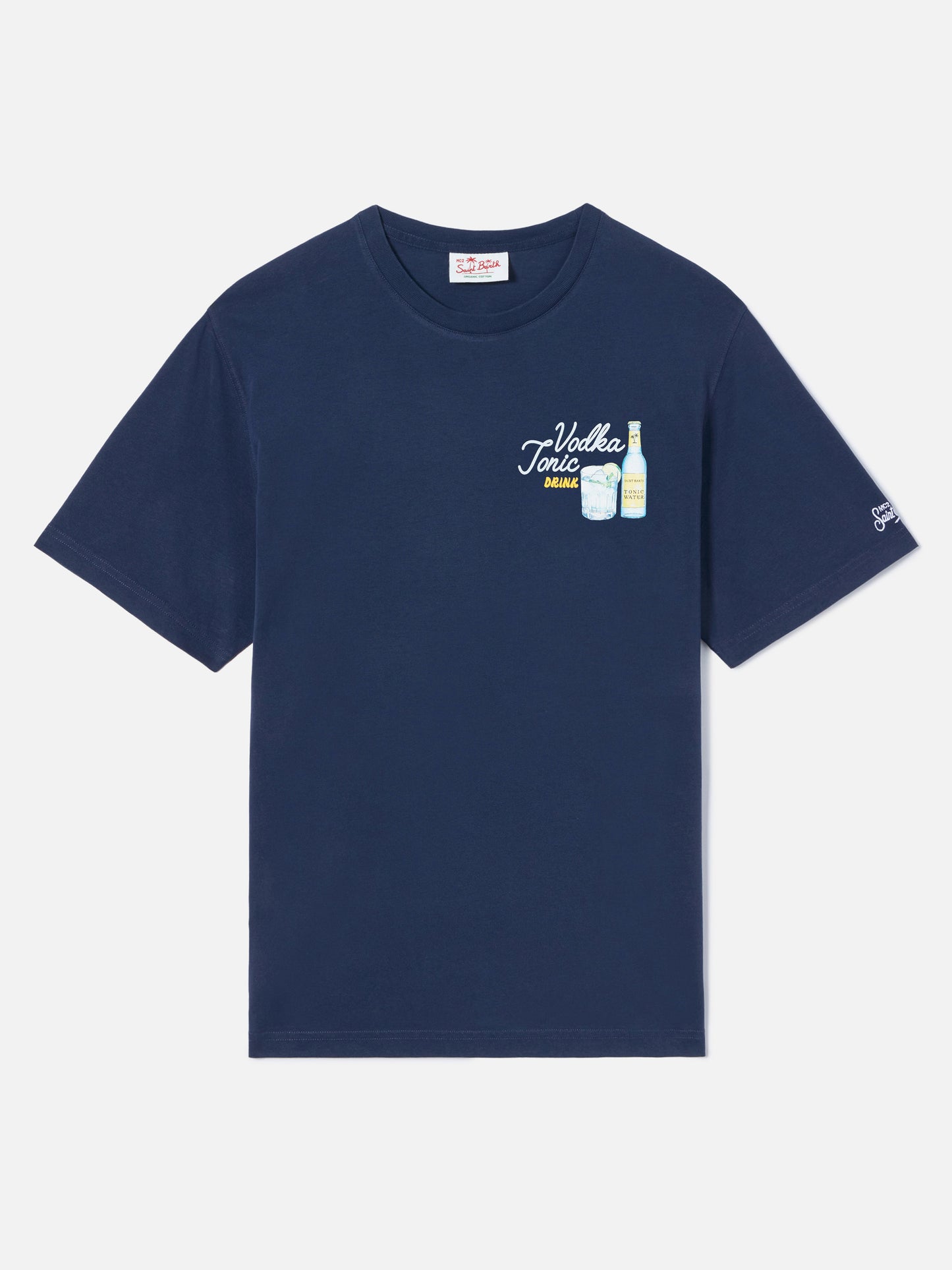 T-shirt Portland bleu avec illustration Vodka Tonic Drink 