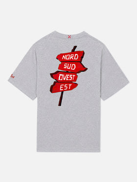 Camiseta portland gris con estampado Nord Sud Ovest Est | Special Edition 