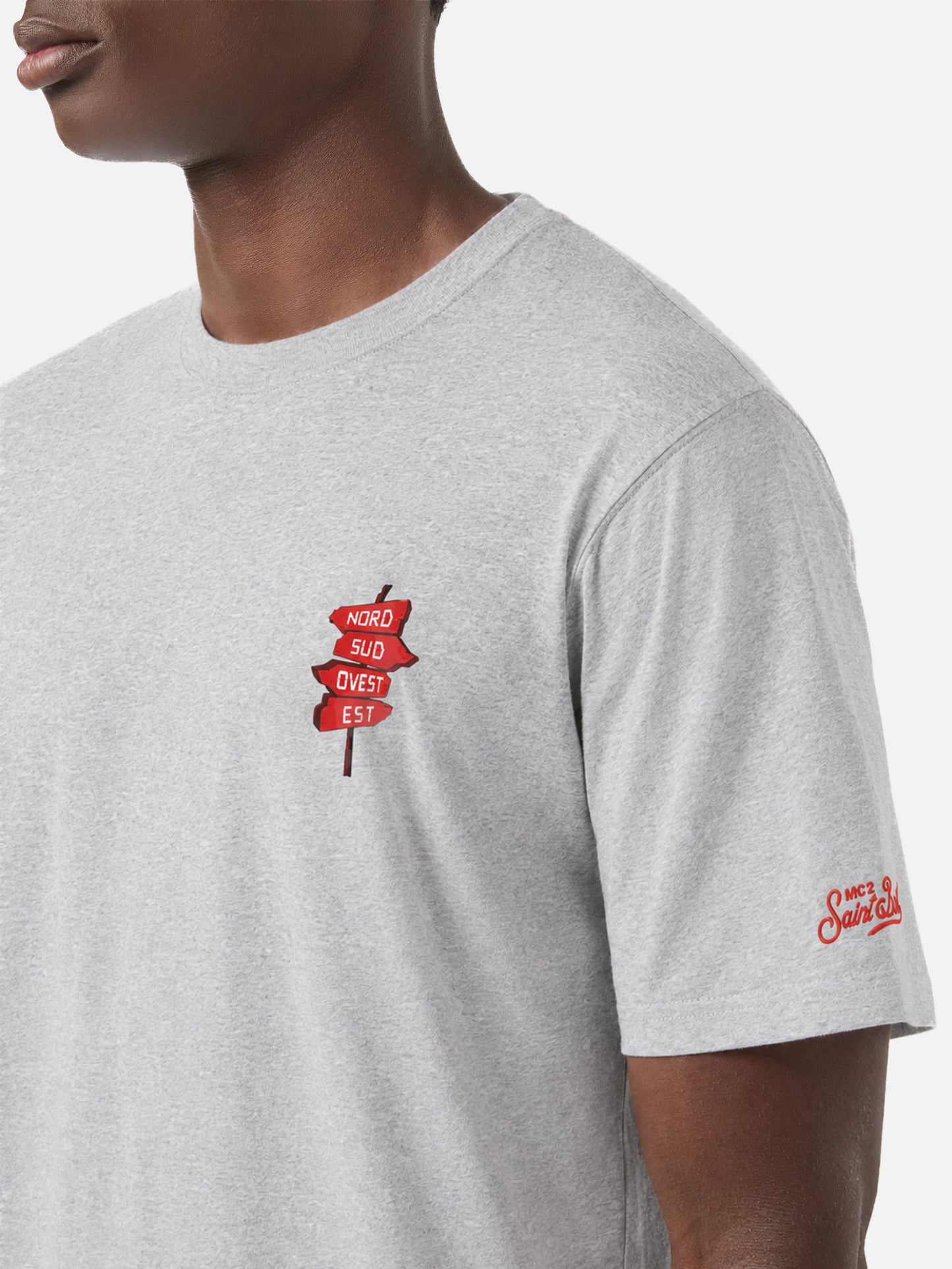 Camiseta portland gris con estampado Nord Sud Ovest Est | Special Edition 