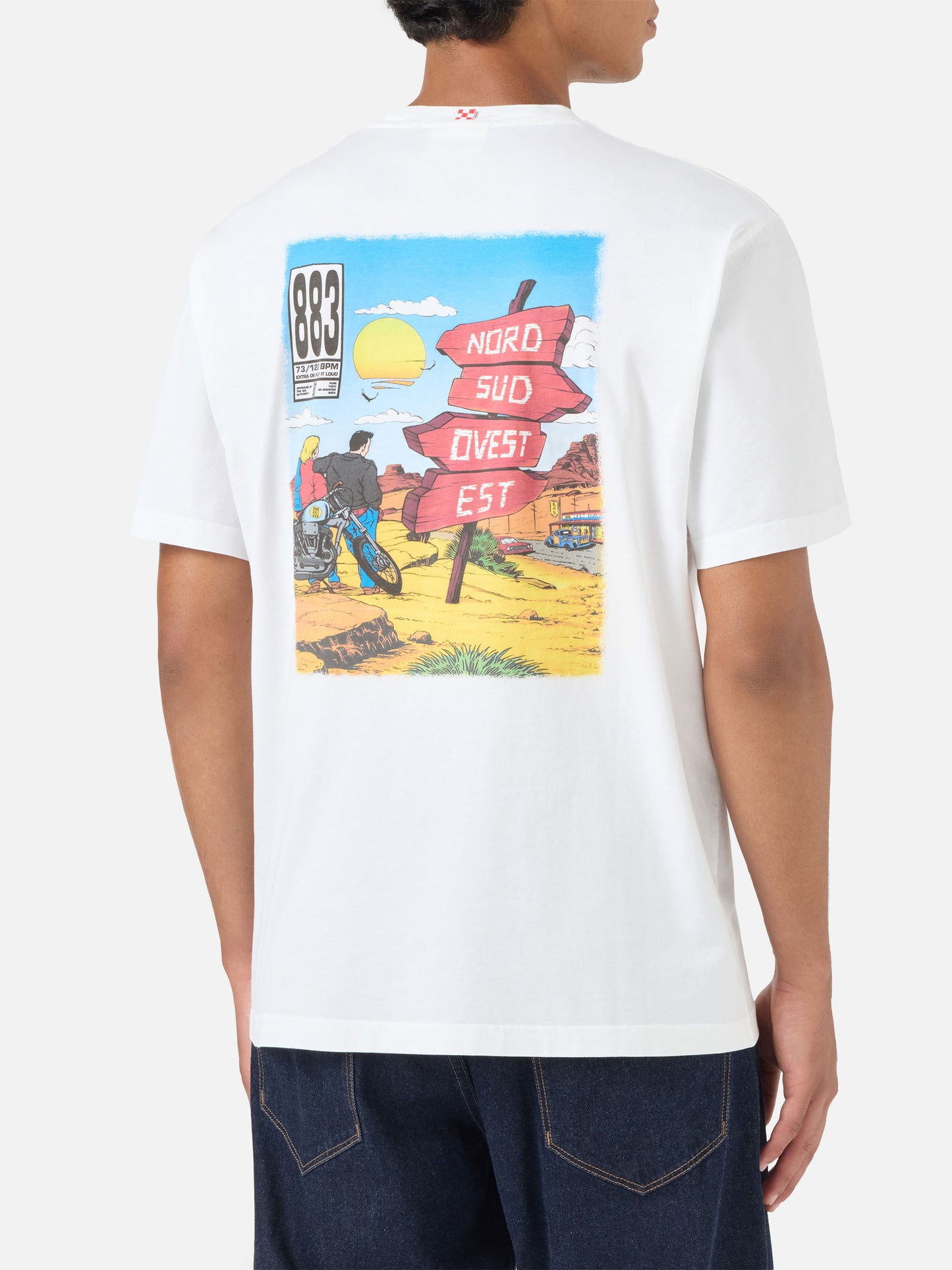 Camiseta de portland blanca con estampado Nord Sud Ovest Est | Special Edition 