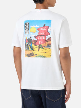 Camiseta de portland blanca con estampado Nord Sud Ovest Est | Special Edition 